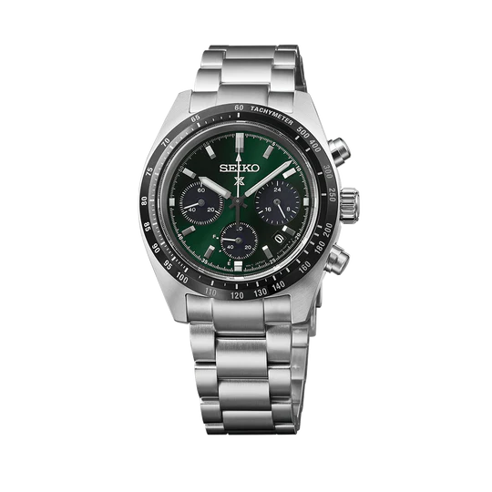 SEIKO Prospex Deep Green Speedtimer Solar Chronograph - SSC933P1 - KRISHNA WATCH COMPANY