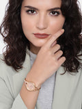 Sonata Mission Mangal Rose Gold Dial Women Watch - 8151WM05