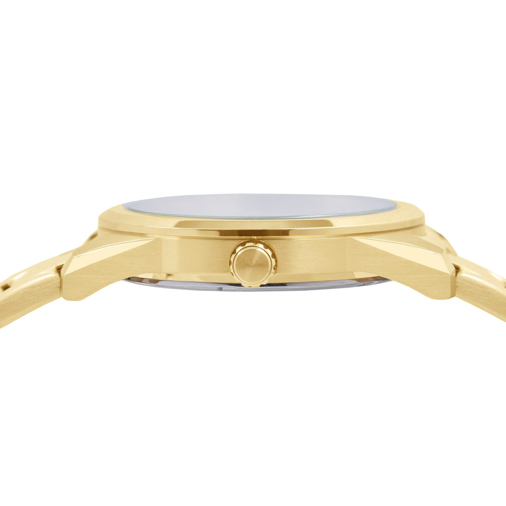 ALBA Gold Tone Sapphire Dial Watch AS9V18X1 - KRISHNA WATCH COMPANY