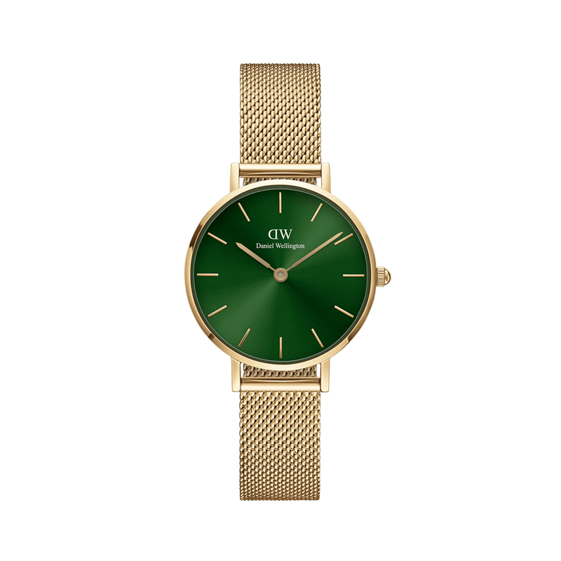 Daniel Wellington Petite Women Green Round Dial Analog Watch - DW00100480K