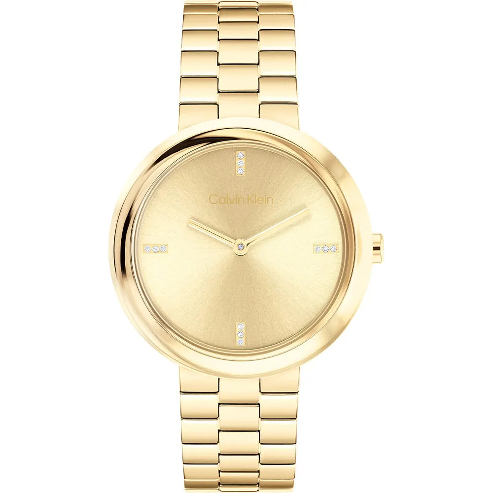 Calvin Klein Twisted Bezel Watch 25100094 - KRISHNA WATCH COMPANY