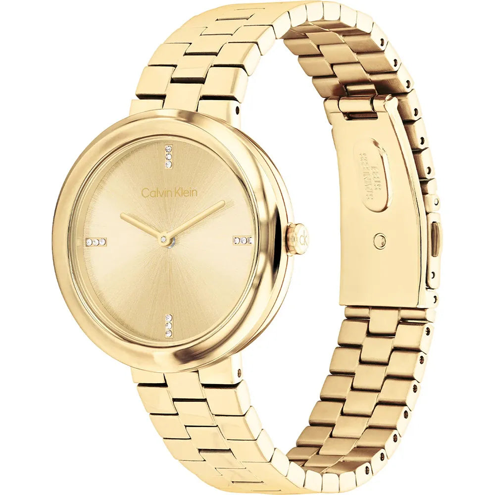 Calvin Klein Twisted Bezel Watch 25100094 - KRISHNA WATCH COMPANY