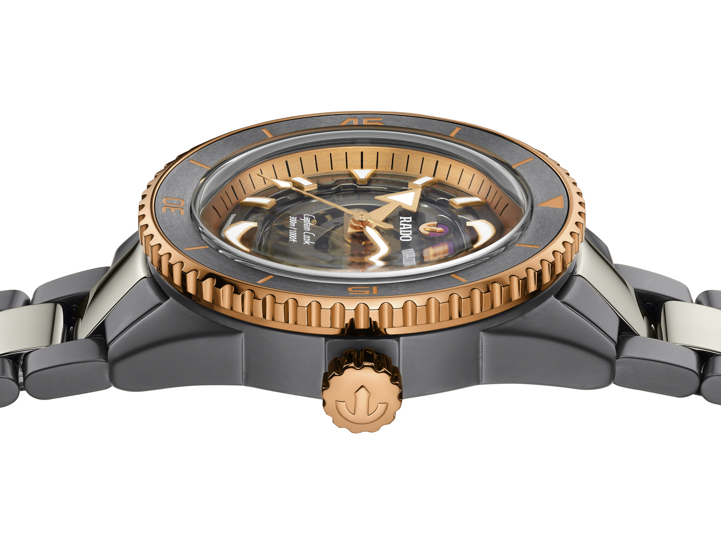 RADO Captain Cook High-Tech Ceramic Skeleton R32148162 - KRISHNA WATCH COMPANY