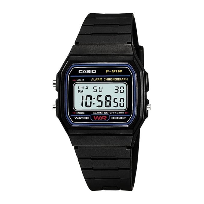 Casio Youth Black Digital F91W -1Q D002