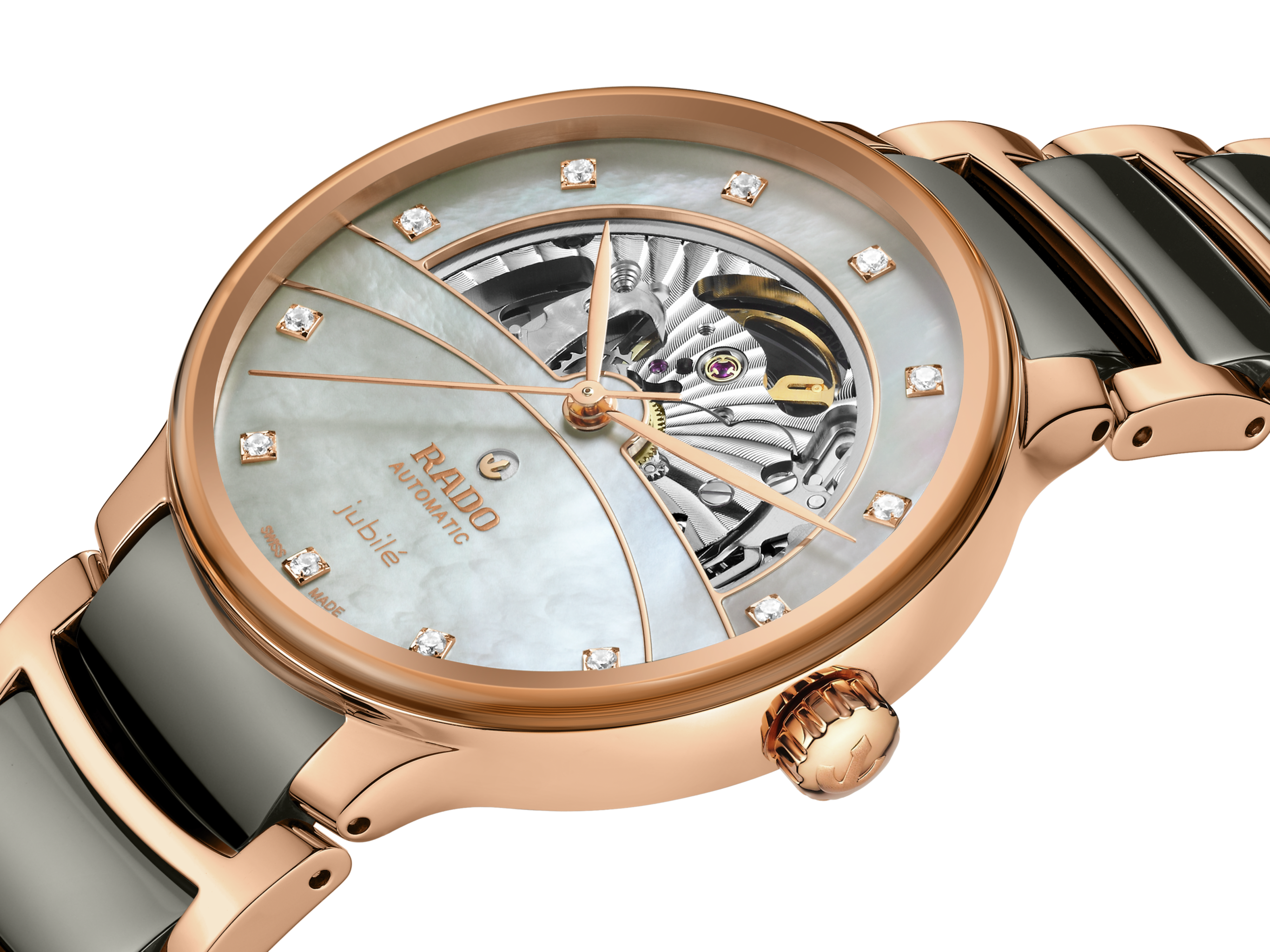 RADO Centrix Automatic Diamonds Open Heart R30028912 - KRISHNA WATCH COMPANY