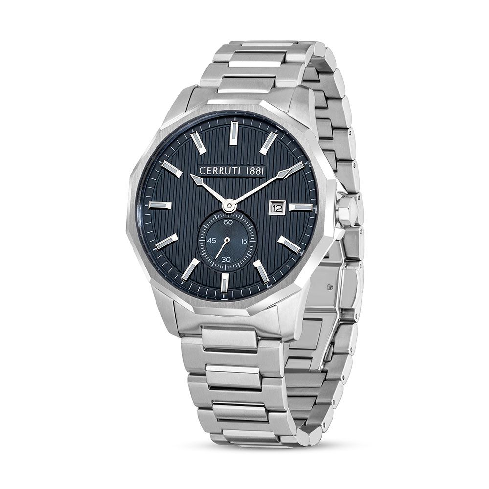 Cerruti Men Molveno Round Blue Watches CECIWGH2111802W - KRISHNA WATCH COMPANY