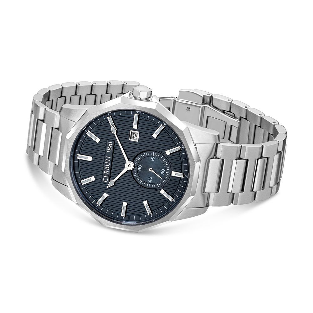 Cerruti Men Molveno Round Blue Watches CECIWGH2111802W - KRISHNA WATCH COMPANY