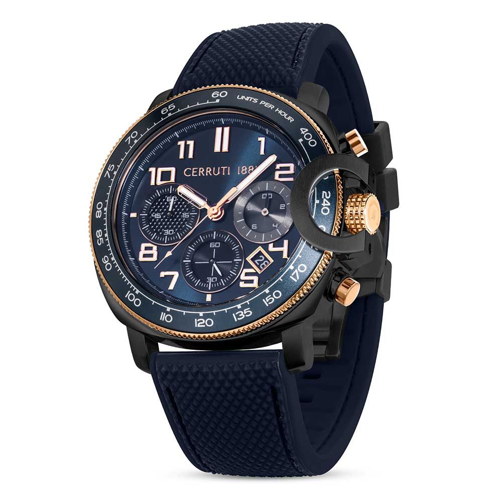 Cerruti Men Positano Round Blue Watches CECIWGO2206801W - KRISHNA WATCH COMPANY