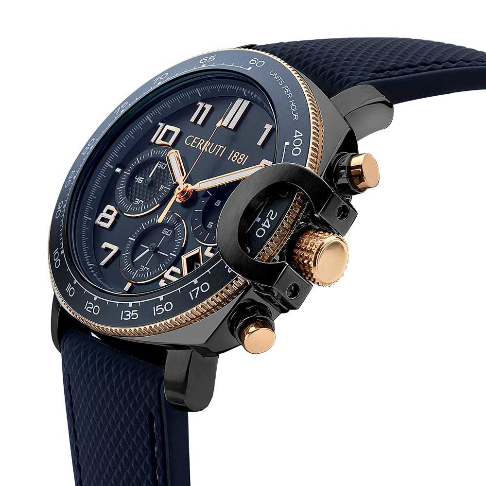 Cerruti Men Positano Round Blue Watches CECIWGO2206801W - KRISHNA WATCH COMPANY