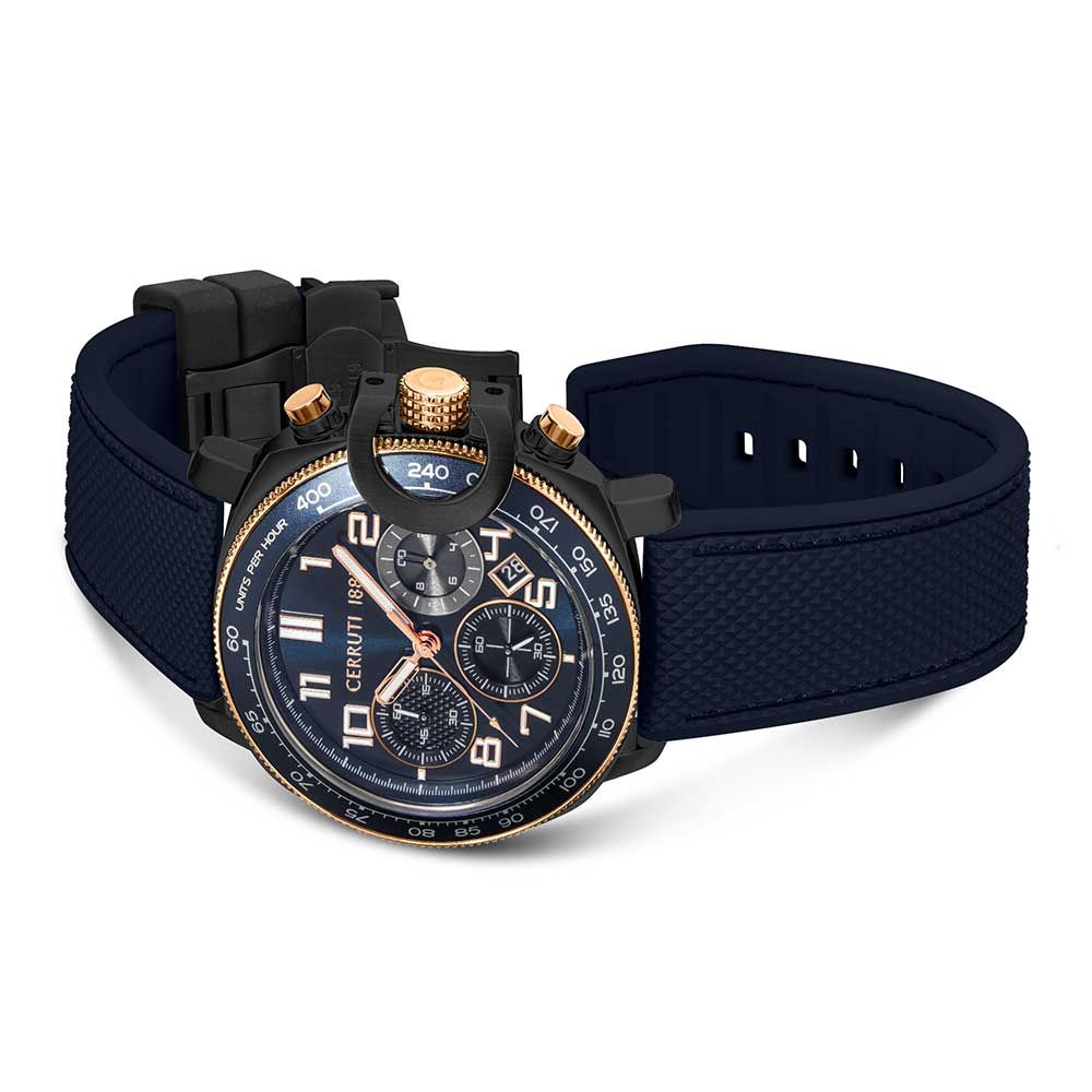 Cerruti Men Positano Round Blue Watches CECIWGO2206801W - KRISHNA WATCH COMPANY