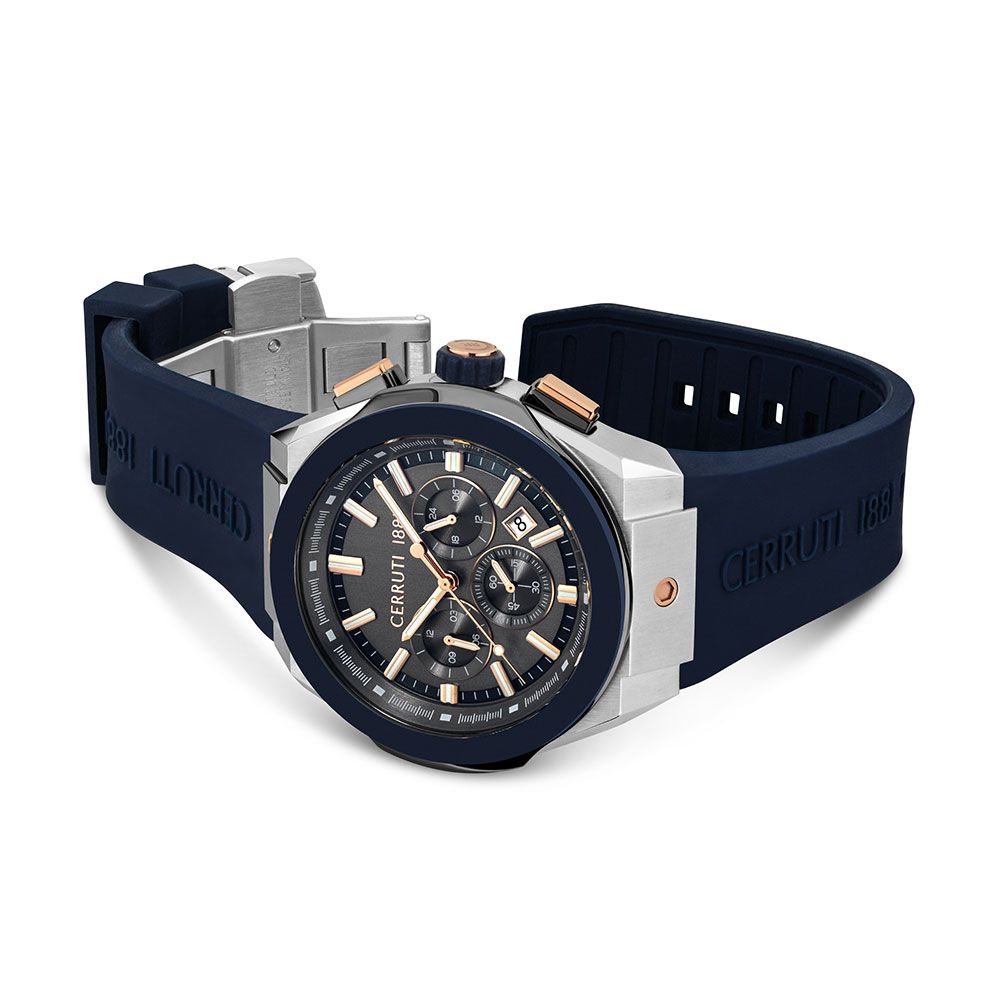 Cerruti Men Ruscello Round Grey Watches CECIWGQ0006801W - KRISHNA WATCH COMPANY