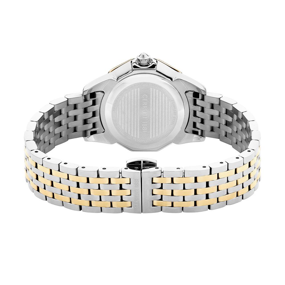 Cerruti Women Jesina Round White Watches CECIWLG0008203W - KRISHNA WATCH COMPANY