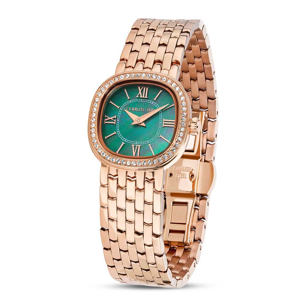 Cerruti Women Gresta Square Green Watches CECIWLG0008601W - KRISHNA WATCH COMPANY
