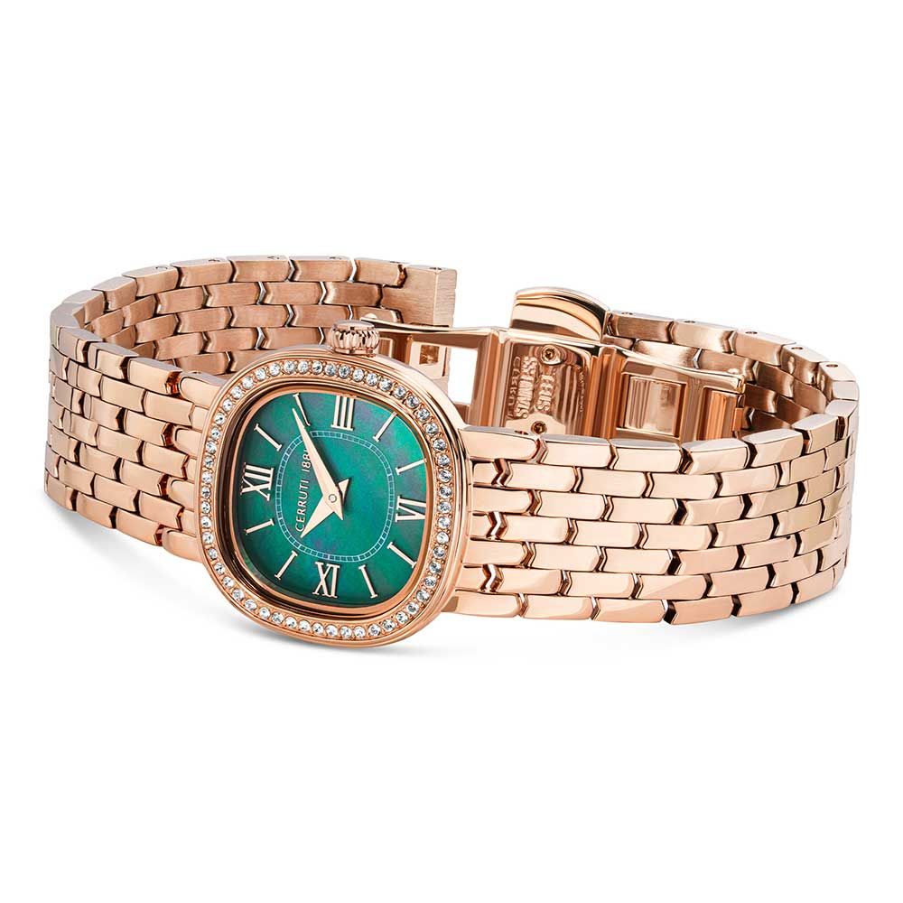 Cerruti Women Gresta Square Green Watches CECIWLG0008601W - KRISHNA WATCH COMPANY