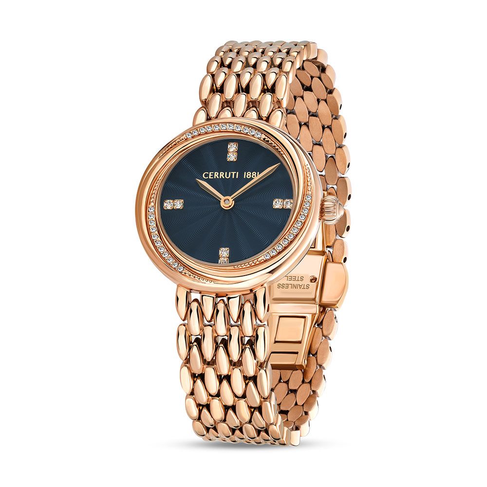 Cerruti Women Reiti Round Black Watches CECIWLG2207002W