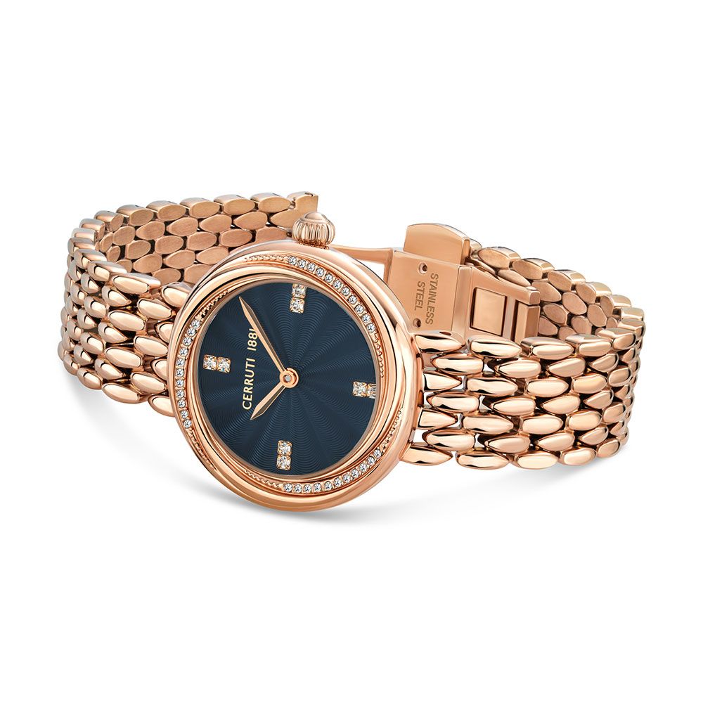 Cerruti Women Reiti Round Black Watches - CECIWLG2207002W - KRISHNA WATCH COMPANY