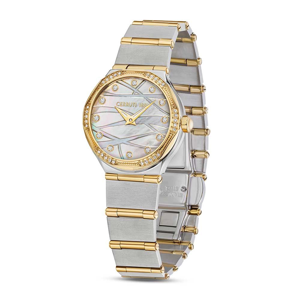 Cerruti Women Rendinara Round Mother of pearl Watches CECRM35502W - KRISHNA WATCH COMPANY