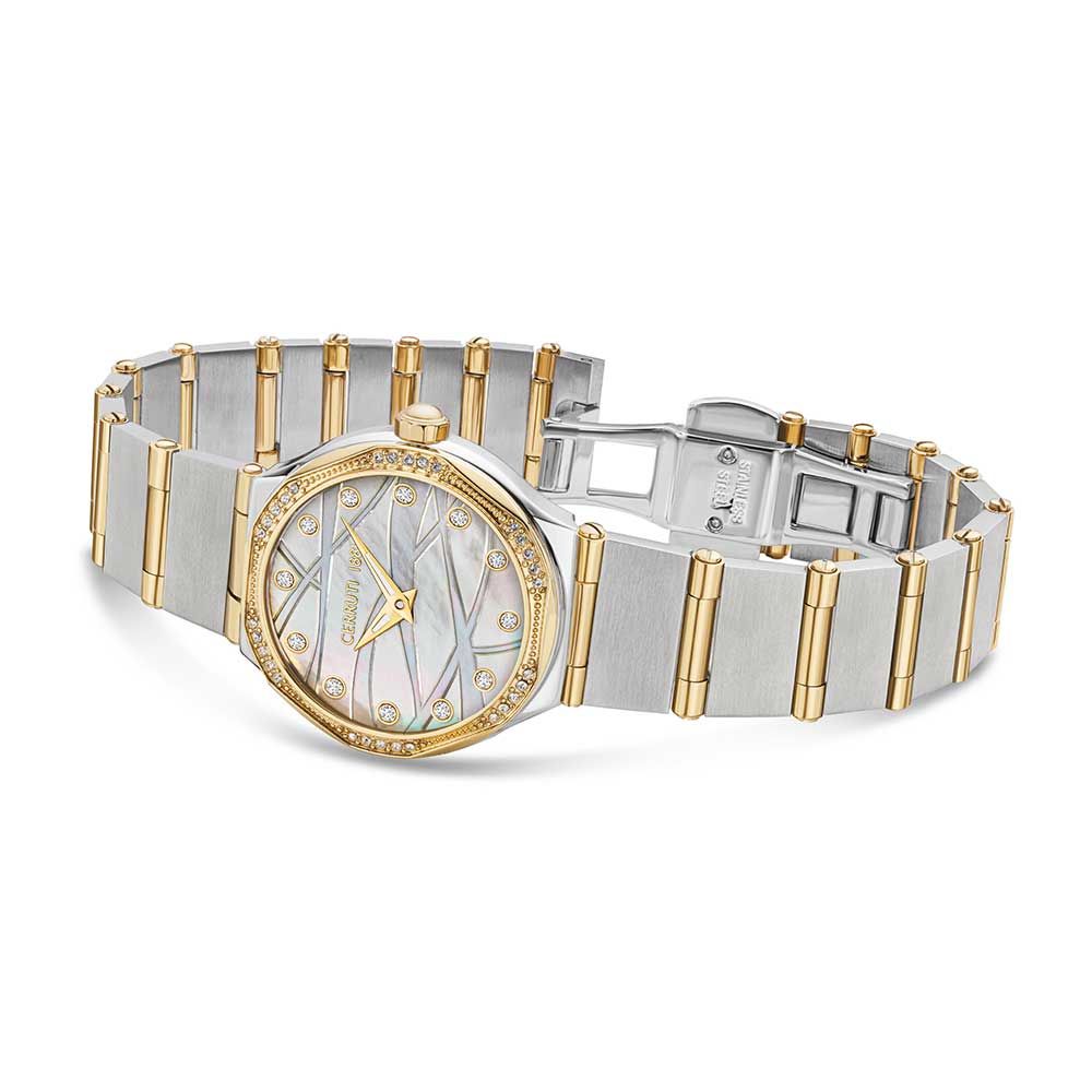 Cerruti Women Rendinara Round Mother of pearl Watches CECRM35502W - KRISHNA WATCH COMPANY
