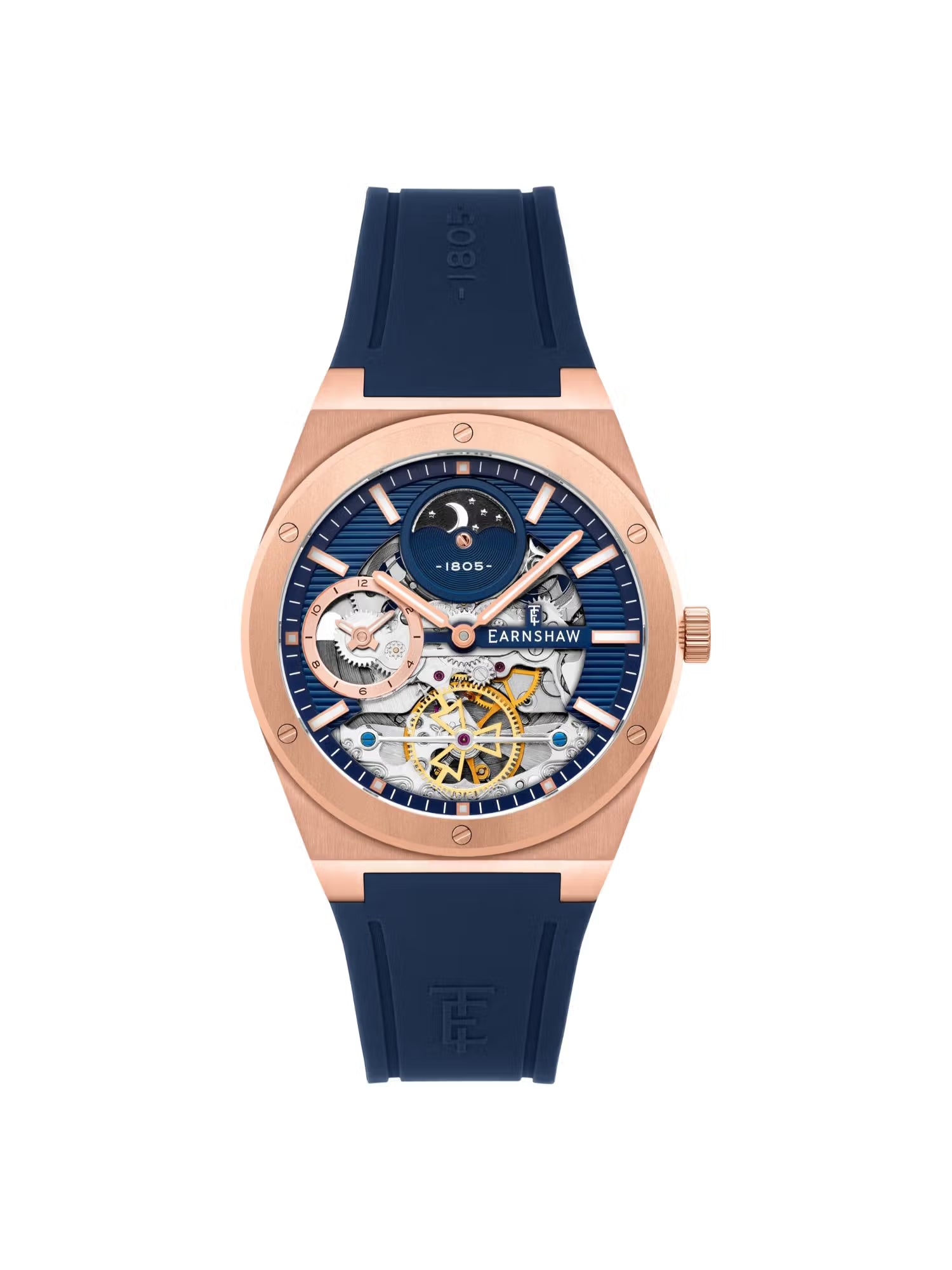 EARNSHAW Drake Dual Time Automatic Analog Watch For Men ES-8291-05 - KRISHNA WATCH COMPANY