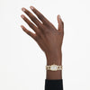Swarovski Dextera chain watch Swiss Made, Crystal bracelet, Gold tone - 5668854