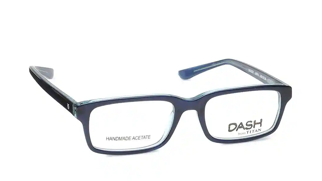 DASH Blue Rectangle Rimmed Eyeglasses DKI1027MFP1 - KRISHNA WATCH COMPANY
