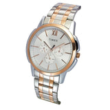 Timex Male Silver Round Chronograph Stainless Steel Watch TW000U322