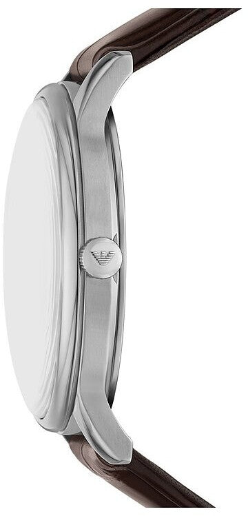 Emporio Armani Brown Quartz Leather Watch AR11672 - KRISHNA WATCH COMPANY