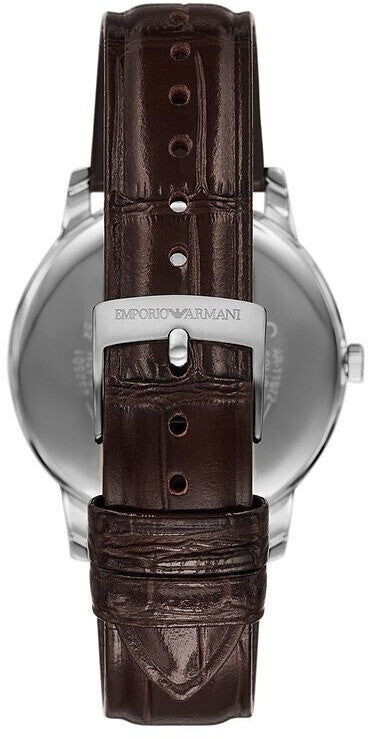 Emporio Armani Brown Quartz Leather Watch AR11672 - KRISHNA WATCH COMPANY