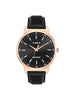 Timex Trendline Leather Black Dial Analog Watches for Men - TWTG14702T