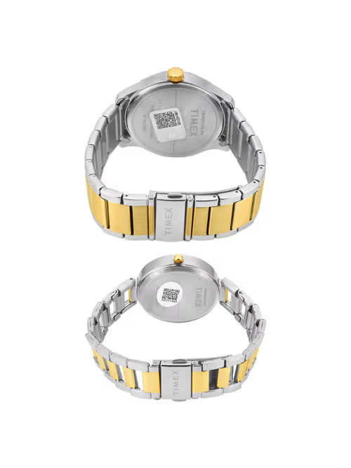 Timex Cream Dial Stainless Steel bracelet Men's Watch - TW00PR341 - KRISHNA WATCH COMPANY