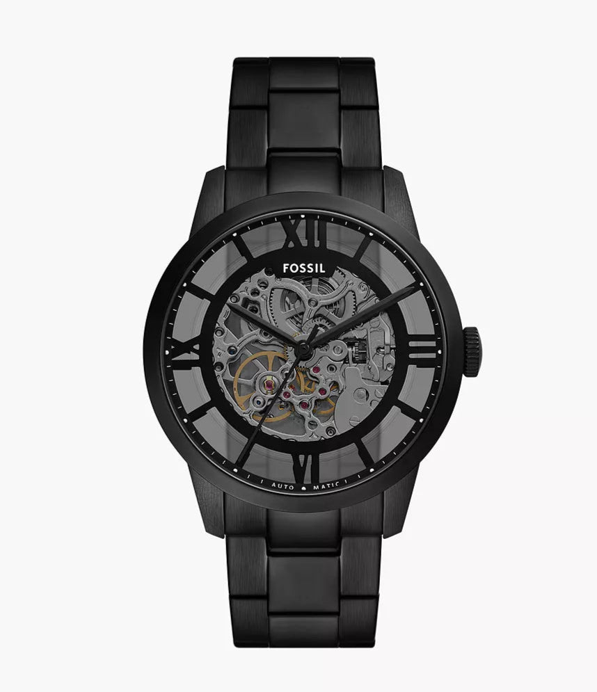 Fossil Townsman Automatic Black Stainless Steel Watch ME3269 - KRISHNA WATCH COMPANY