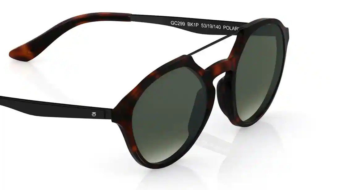 TITAN Black Round Men Sunglasses GC299BK1P - KRISHNA WATCH COMPANY