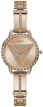 GUESS TRI BELLINI Ladies Rose Gold Tone Analog Watch - GW0914L3