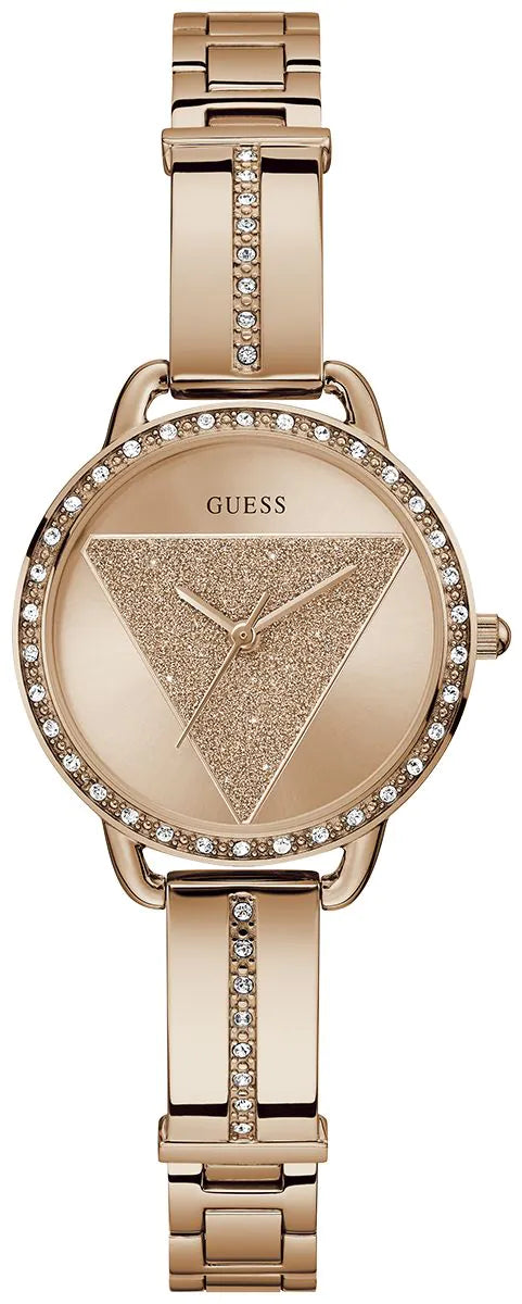 GUESS TRI BELLINI Ladies Rose Gold Tone Analog Watch - GW0914L3