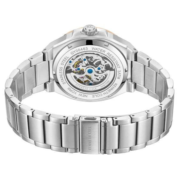 Kenneth Cole Automatic Grey Dial With Silver Stainless Steel Strap Watch For Men ntkcwgy0046303mn - KRISHNA WATCH COMPANY