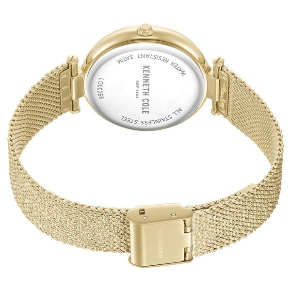 Kenneth Cole Quartz Analog Green Dial Golden Stainless Steel Strap Watch for Women ntkcwlg0026801ld