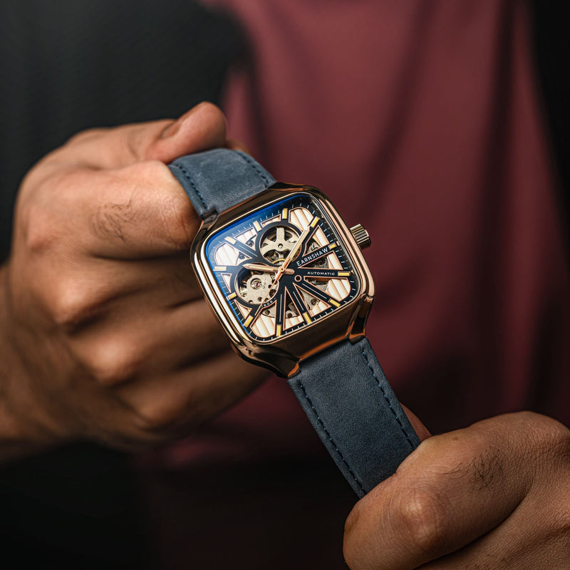 EARNSHAW Paxton Skeleton Automatic Watch for Men ES-8294-02 - KRISHNA WATCH COMPANY