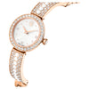 Swarovski Matrix pearl bangle bangle watch Swiss Made, Crystal bracelet, White - 5705406
