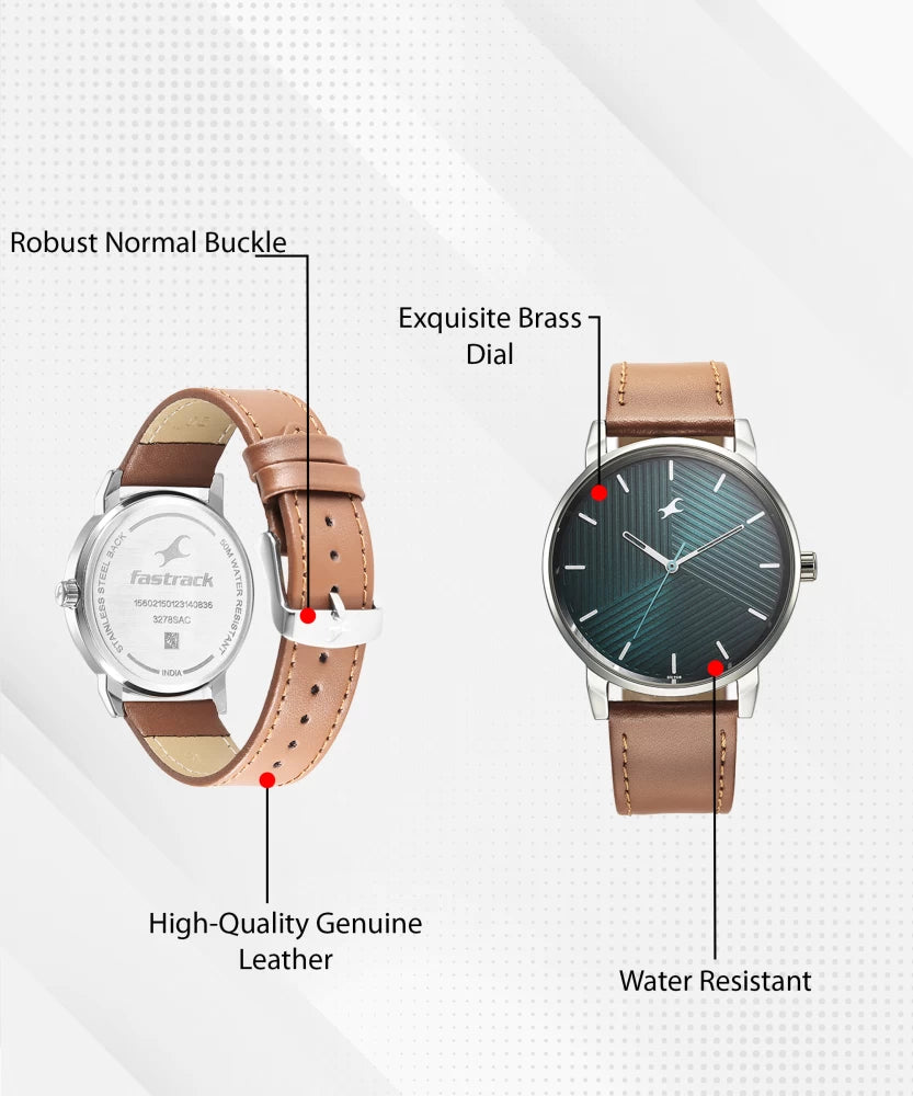Fastrack Stunners Watch for Guys - 3278SL03 - KRISHNA WATCH COMPANY