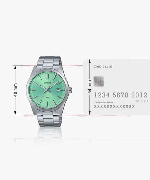 CASIO Analog ENTICER MEN MTP-VD03D-3A2UDF - A2244 - KRISHNA WATCH COMPANY