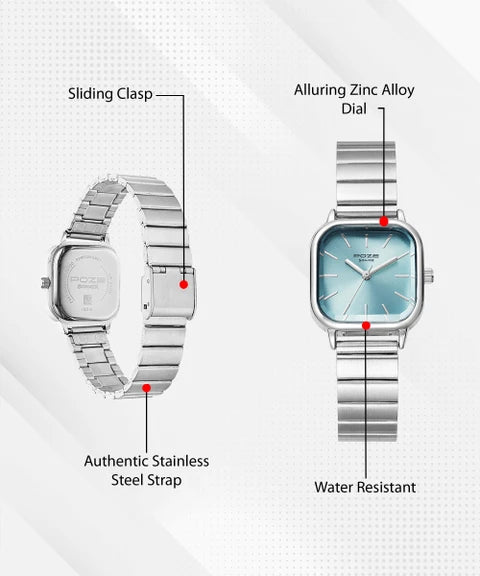 Poze by Sonata Quartz Analog Watch for Women SP80025SM01 - KRISHNA WATCH COMPANY