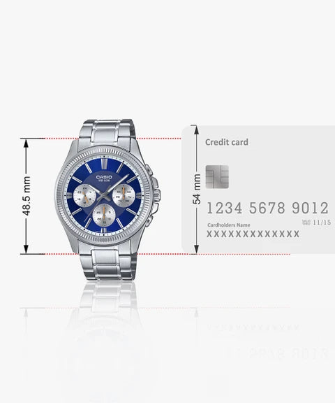 Casio Enticer Men MTP-1375D-2A1VDF - A2228 - KRISHNA WATCH COMPANY