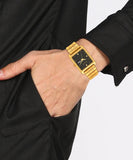 Sonata Quartz Analog Black Dial Stainless Steel Strap Watch for Men 7007ym04