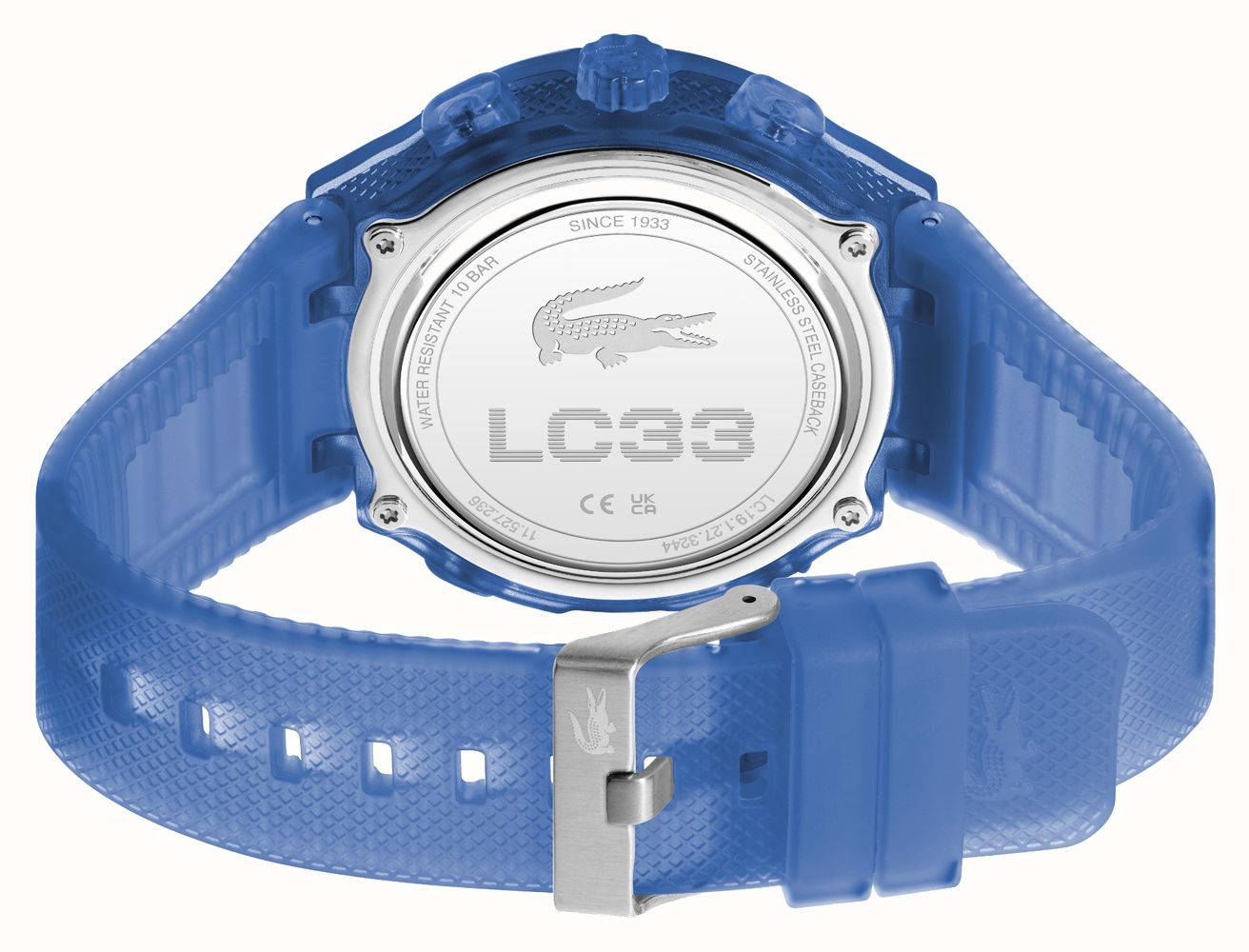 Lacoste LC33 Dual-Display Multifunction Blue Silicone Strap 2011429 - KRISHNA WATCH COMPANY