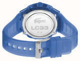 Lacoste LC33 Dual-Display Multifunction Blue Silicone Strap 2011429