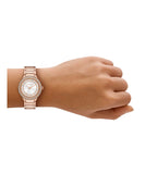 Michael Kors Sylvia Three-Hand Rose Gold-Tone Watch - MK4942