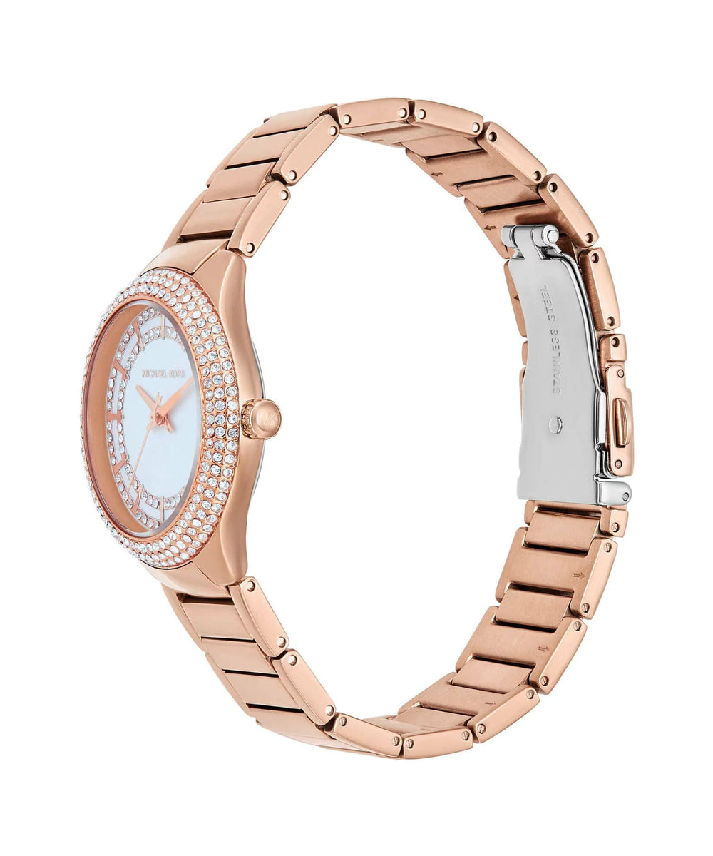 Michael Kors Sylvia Three-Hand Rose Gold-Tone Watch - MK4942 - KRISHNA WATCH COMPANY