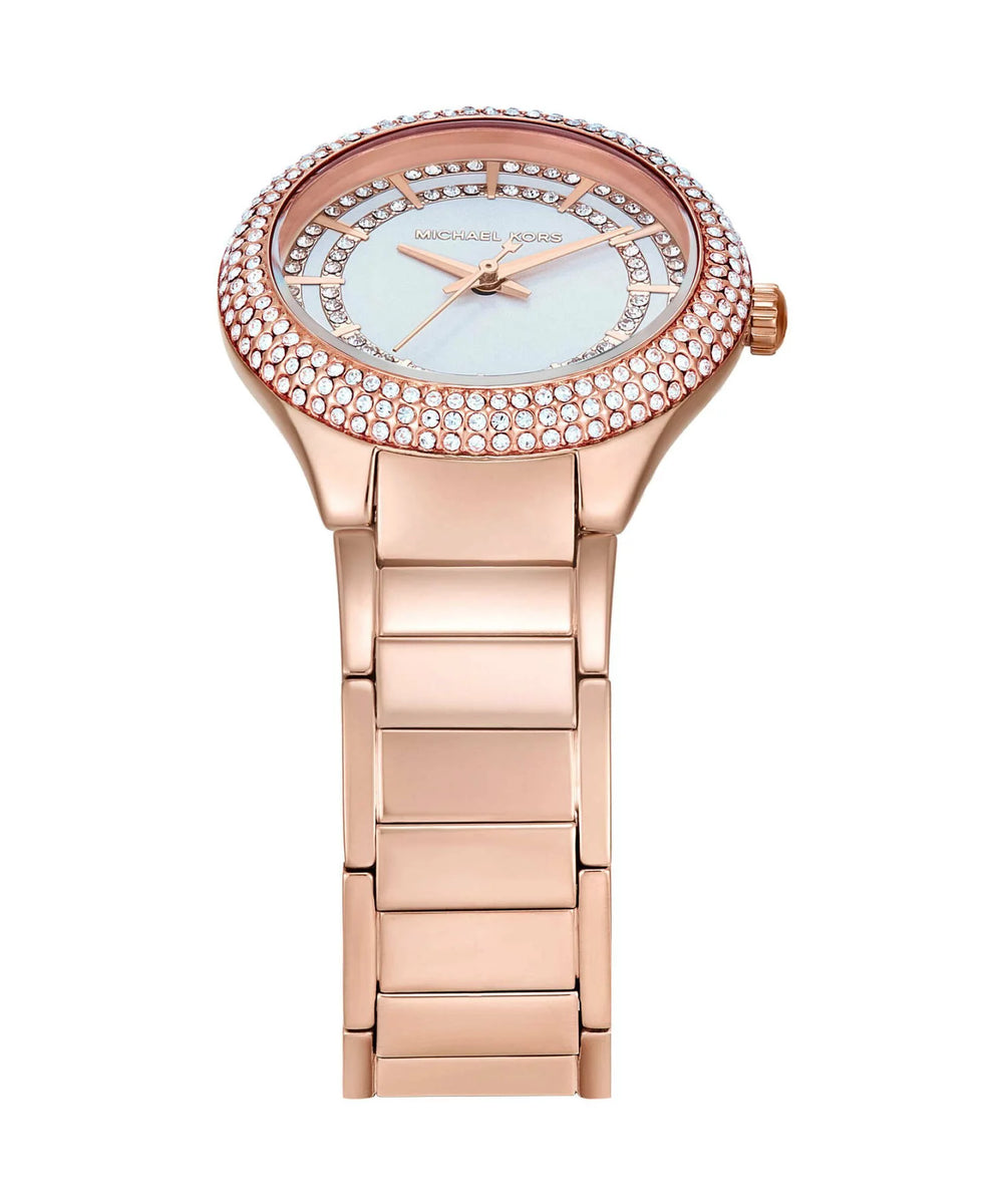 Michael Kors Sylvia Three-Hand Rose Gold-Tone Watch - MK4942 - KRISHNA WATCH COMPANY