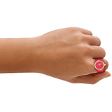 Fossil Watch Ring Two-Hand Gold-Tone Stainless Steel - ES5414