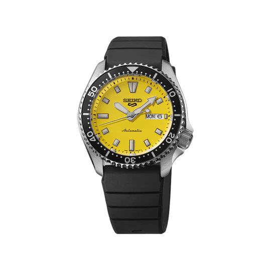 Seiko 5 Sports SKX Redux in Ki-iro Yellow - SRPL87K1 - KRISHNA WATCH COMPANY